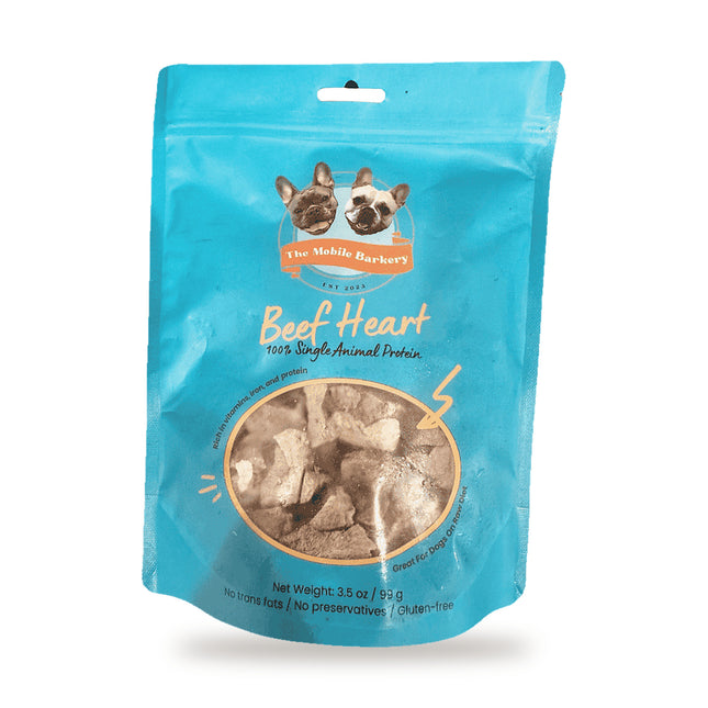 Freeze Dried Beef Heart for Dogs – Single Ingredient Dog Treats
