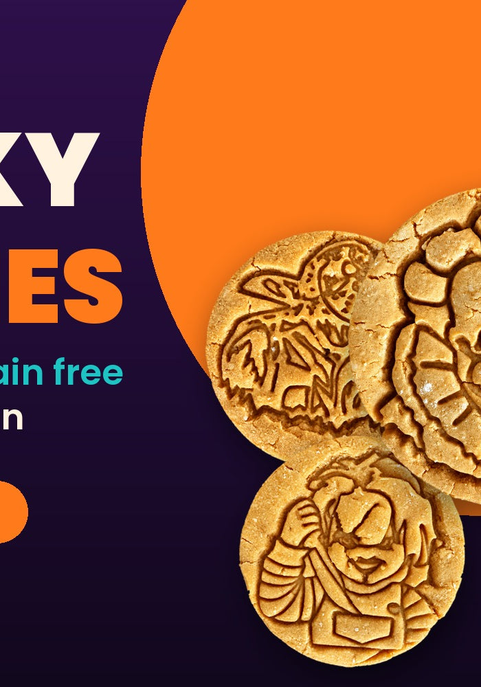 Spooky Cookies - handmade grain-free Halloween dog cookies