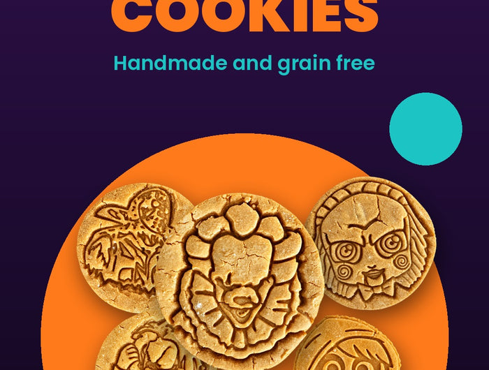 Spooky Cookies - handmade grain-free Halloween dog cookies