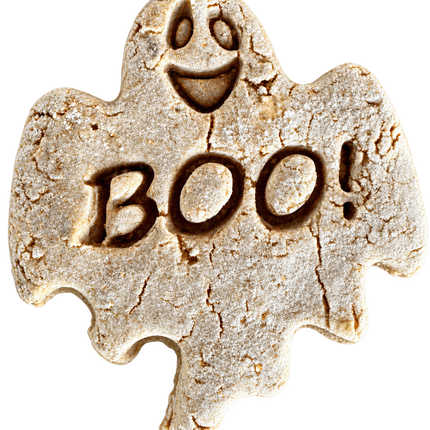 Meatlovers Dog Cookies - Halloween BOO ghost stamped design
