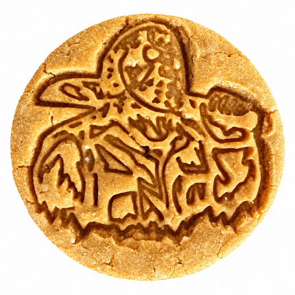 Sweet Potato Pumpkin Dog Cookies - seasonal stamped design